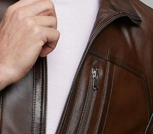 Vêtements pour hommes Veste en cuir Nouvelle mode Veste en cuir pour hommes Veste en cuir coupe-vent - Product Image 4