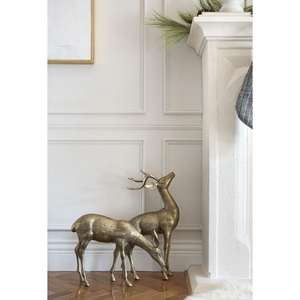 Escultura de Reno antiguo de latón con asta grande, decoración de boda, estatua de Reno de tamaño real hecha a mano, Reno Vintage, Navidad - Product Image 2