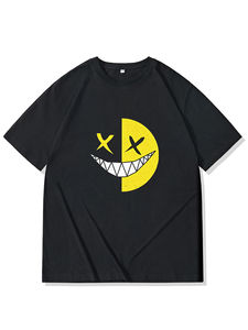 Camiseta de Hombre, Cuello Redondo, Manga Corta, Tejida, 100% Algodón, 190g, Transpirable, Secado Rápido, Diseño Gráfico 3D, Estampado Divertido, Corte Regular - Product Image 4