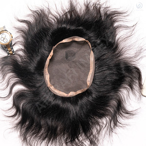 Full Lace Patch <b>Men's</b> Toupee Indian Remy <b>Hair</b> with Technique Straight Texture 100% Density Premium quality <b>mens</b> toupee - Product Image 2