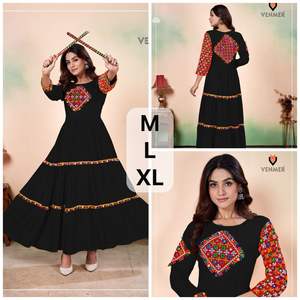 Rayón más de tendencia con vestido de trabajo Gamthi fabricante y proveedor de moda de mujer de India a precio mayorista - Product Image 5