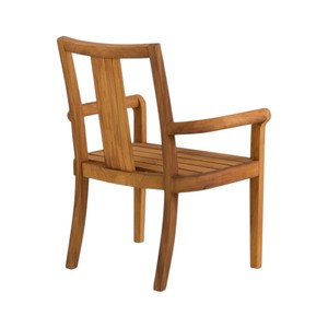 Muebles de patio de madera de teca tradicional de lujo cómodos sillones de comedor al aire libre asiento de cojín para hoteles sala de estar Cocina - Product Image 2