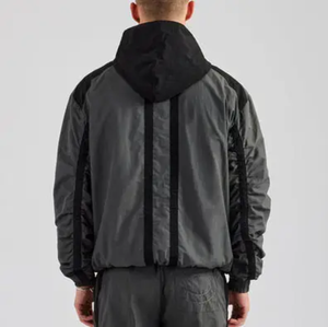2025 nuevo estilo superventas patrón sólido chándales cortavientos de talla grande invierno venta al por mayor conjunto cortavientos - Product Image 6