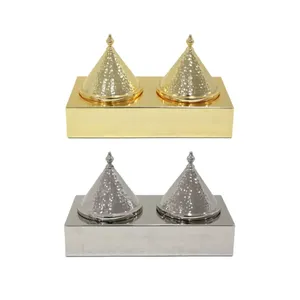 ชามใส่อาหารดีไซน์มาแรงสำหรับโรงแรมบ้านชามใส่ขนมและช็อคโกแลตแบบแห้งอุปกรณ์รับประทานอาหารทองเหลืองเคลือบทองสำหรับใส่วันที่สำหรับเดือนรอมฎอน - Product Image 3