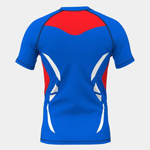 Recién llegado, protectores de erupción lisos, venta al por mayor, camisa de protección de erupción con estampado personalizado para hombres, camisas de compresión, protectores de erupción de secado rápido - Product Image 3