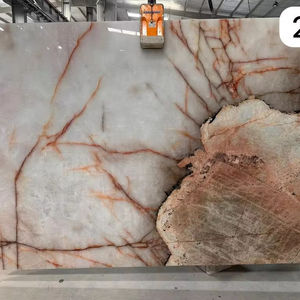 Losas de mármol translúcido rosa de diseño moderno Crystello, superficie pulida, losa grande para aplicación de hotel - Product Image 1