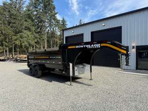 2026 7X16 GOOSENECK Heavy Duty Dump <b>Trailer</b> <b>Farm</b> <b>Trailers</b> Dual Axle Tandem <b>Trailer</b> Hydraulic Dump Body for Construction - Product Image 3