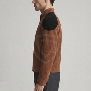 Contemporary <b>Suede</b> <b>Leather</b> <b>Jacket</b> For Men Crafted From Premium Genuine <b>Suede</b> With Comfortable Fit And Elegant Everyday Design - Product Image 5