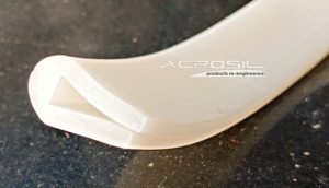 Junta de silicona tipo U blanca lechosa de grado alimenticio Producto de goma Premium - Product Image 2