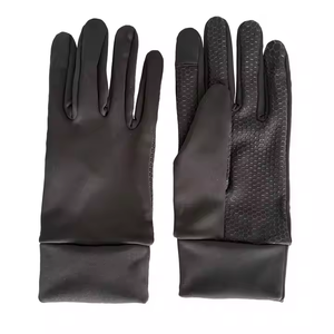 Anti-Slip Full-Finger Warm <b>Safety</b> Gloves for Winter Sports New Black Polyester Cellular Cyclists Running Gloves - Product Image 5