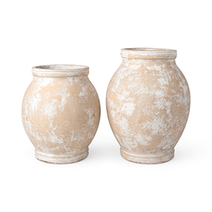 Vase de table en terre cuite miniature fait main, style rustique pour décoration de maison de campagne - Product Image 1