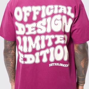 Vente en gros de T-shirts Slim Fit pour hommes en vrac 100% coton tricoté à la mode Streetwear T-shirts unis Fabricant Fournisseur - Product Image 3