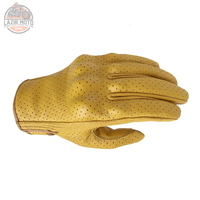Gants de moto en cuir véritable légers de qualité supérieure pour femmes, design perforé, doublure douce, compatibles écran tactile, chauds pour le ski