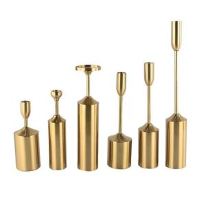 เชิงเทียนสำหรับตกแต่งบ้าน เชิงเทียนโลหะสวยงาม เหมาะสำหรับตกแต่งโต๊ะและให้แสงอบอุ่น - Product Image 4