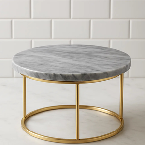 แท่นวางขนมหินอ่อนอเนกประสงค์สำหรับเค้กตามสั่งของตกแต่งบ้านสุดชิค & ของตกแต่งสำหรับงานอีเวนต์ที่สวยงามดีไซน์หนักหน่วง - Product Image 3