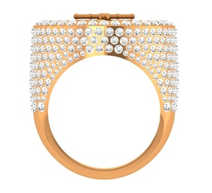 แหวนหมั้น VVS Moissanite ขายดี925เงินสเตอร์ลิงสีเหลืองชุบทองลายดาวเครื่องประดับสำหรับงานแต่งงานสำหรับผู้ชาย - Product Image 3
