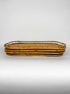 Assiette de présentation en coquillages en rotin artistique, artisanat tissé à la main, décoration de Noël pour la maison et accessoire essentiel pour la table - Product Image 2