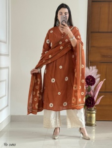 Thobe Musulmán Azul de Alta Calidad para Hombre, Manga Larga, Estilo Étnico Tradicional, Cuello Alto Personalizado, Túnica Estilo Africano, Salwar Kameez - Product Image 2