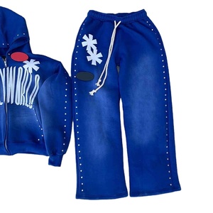 Survêtement personnalisé de qualité supérieure et respirant, en promotion, pour homme, style décontracté, avec strass - Product Image 6