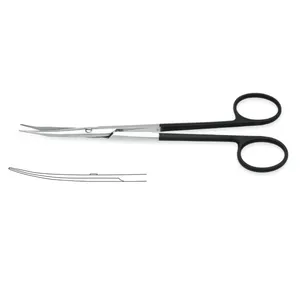 Jameson Scissors 15cm/6" Curved Strong Pattern Micro Serrated Cutting Edge Micro Scissors Micro Surgical Instruments