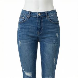 Pantalons en jean pour femmes, coupe slim tendance, taille haute, coton confortable, décontracté, motif personnalisé, pantalon tendance de qualité supérieure pour femmes - Product Image 1