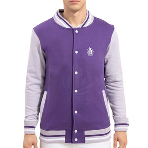 Veste d'hiver personnalisée pour homme, style Letterman, col montant, logo frontal, légère, en polyester/coton écologique – Grande Vente - Product Image 1