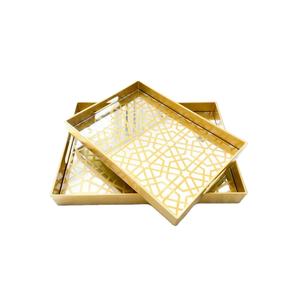 ชุดถาดสองชุด OEM ODM ปรับแต่งอุปกรณ์ขายส่งคุณภาพดีมากอเนกประสงค์ใช้ถาดเสิร์ฟไม้สําหรับโรงแรม - Product Image 1