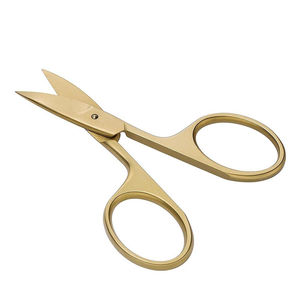 Ciseaux à ongles professionnels en acier inoxydable avec lames courbées, coupe précise des cuticules, manche en acier durable, prix compétitif - Product Image 3