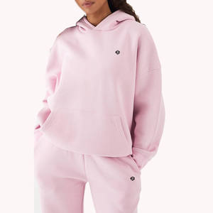 Conjunto de 2 Piezas de Sudadera con Capucha Extra Grande para Mujer y Pantalones Deportivos de Pierna Ancha, Felpa de Algodón, Chándal Informal para Estar en Casa - Product Image 2