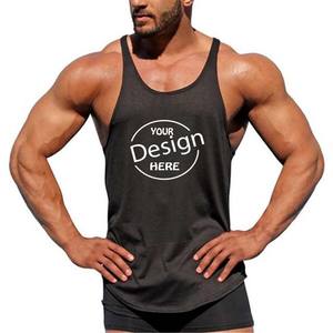 Vente en gros Gym Fitness Stringer chemises sans manches hommes musculation vente en gros débardeur en coton pour hommes avec service OEM - Product Image 1