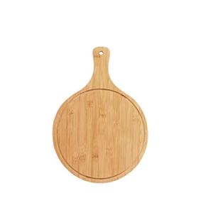 Moule à pizza en bois écologique Vaisselle Service de petit-déjeuner Grand rond en bois de couleur naturelle - Product Image 2