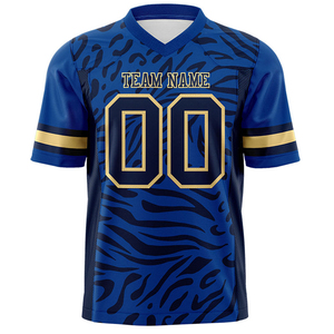 Maillot de football américain 100 % polyester pour sports de plein air, personnalisable, pour équipes, OEM, grandes tailles, antibactérien, séchage rapide, vente en gros - Product Image 1