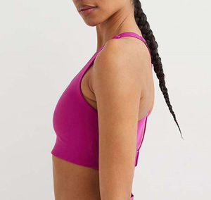 Latest Style Women's Backless <b>Sports</b> <b>Bra</b> High Quality Breathable Durable Spandex/Nylon Material Anti Wrinkle Lightweight Front - Product Image 2
