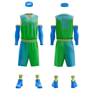 Vêtements de basket-ball d'été personnalisés, maillot de sport respirant à séchage rapide avec short de basket-ball d'été BSCI, vêtements à sublimation - Product Image 1