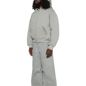 Sudadera con Capucha Personalizada para Hombre, Chándal con Logotipo Estampado, 100% Algodón, Cordón Ajustable, Doble Forro, Hombros Caídos, Talla Grande, Color Sólido - Product Image 4