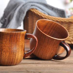 Tazas de Cerveza de Madera Maciza Natural, Diseño Clásico Artesanal, Aptas para Lavavajillas, para Fiestas en Casa, Hoteles y Compradores al por Mayor - Product Image 5