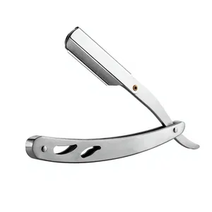 MORGANS INDUSTRIES Navaja de Afeitar Recta de Acero Inoxidable de Una Sola Hoja para Afeitado Manual Masculino, Uso en Barberías y al Aire Libre - Product Image 5