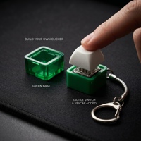 Base de clavier en acrylique avec interrupteur, accessoire Fidget Clicker, jouet de bureau, porte-clés, cadeau promotionnel, cadeau de fête, cadeau de Noël