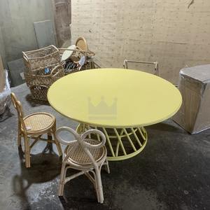 Chaise de table en rotin pour meubles pour enfants 100% matériau naturel Style OEM Caractéristique de conception Écologique - Product Image 6