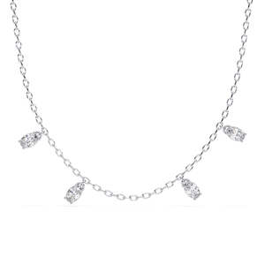สร้อยคอเพชรรูปไข่จาก Glory Lab Grown Diamond - Product Image 3