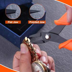 Alicates profesionales de joyería de acero al carbono para quitar barras de resorte de reloj y removedor de eslabones herramienta de fabricación de joyas - Product Image 6
