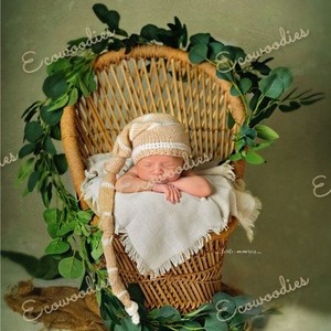 เตียงเด็กแรกเกิดสไตล์เรียบง่ายสตูดิโอถ่ายภาพศิลปะสำหรับเด็กทารกอุปกรณ์ประกอบฉากในร่มกลางแจ้งสไตล์เรียบง่ายสีธรรมชาติแข็งแรง - Product Image 5