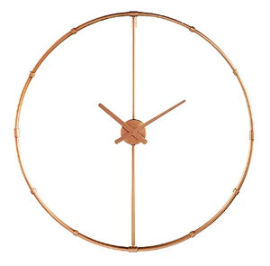 Horloge murale Ak en laiton style antique, design moderne, motif tournesol en fil de fer, mouvement à quartz léger, 9 mm, pour salon - Product Image 4