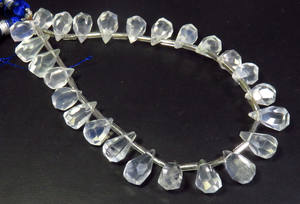 ก้อนน้ำแข็งธรรมชาติขนาด8 "ก้อนก้อนก้อนอัญมณีทรงหยดน้ำตาเหลี่ยมเพชรพลอยไม่ปกติ10-13มม. - Product Image 3