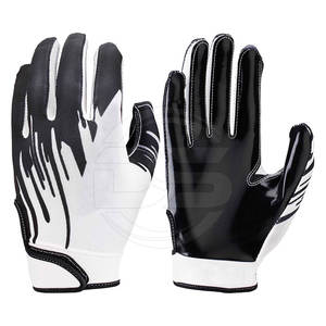 Gants de football à doigts entiers en cuir de sécurité respirant de haute qualité pour la formation Logo imprimé Gear vente directe d'usine - Product Image 1