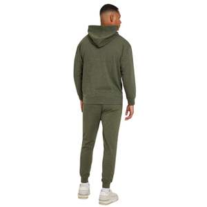 Pantalon de survêtement décontracté Focus Slim Fit pour homme avec cordon de serrage à la taille en tissu brossé doux et ourlet côtelé Streetwear quotidien de qualité supérieure - Product Image 5