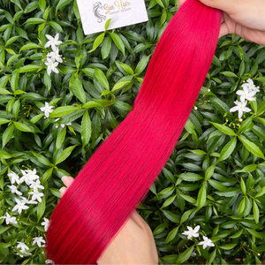 ผมต่อแบบมนุษย์ผม100% แบบเทปที่มองไม่เห็นผมสีแดง2024 - Product Image 2