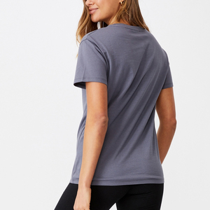 T-shirt à manches courtes classique pour homme, haut en coton pur de qualité supérieure, uni, noir et blanc, décontracté, été, 100% - Product Image 5