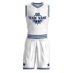 ชุดบาสเก็ตบอลแบบซับลิเมชั่นสำหรับผู้ชายและเด็กผู้ชาย ผ้าเบา ระบายความชื้น สวมใส่สบายในวันแข่งขัน - Product Image 5