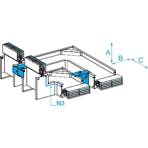 Per SCHNEIDER ELECTRIC KTC6300CP43 Flat EdgeWise N3 CANALIS KT 4X6300CO Apparecchiature di Distribuzione Elettrica Flat EdgeWise - Product Image 1